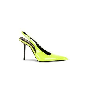 SAINT LAURENT Paloma Slingback Pump Highlighter Yellow 39EU